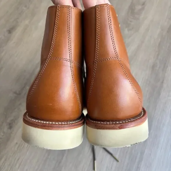 Grant Stone Brass Boot in Saddle Tan Men's 8.5E